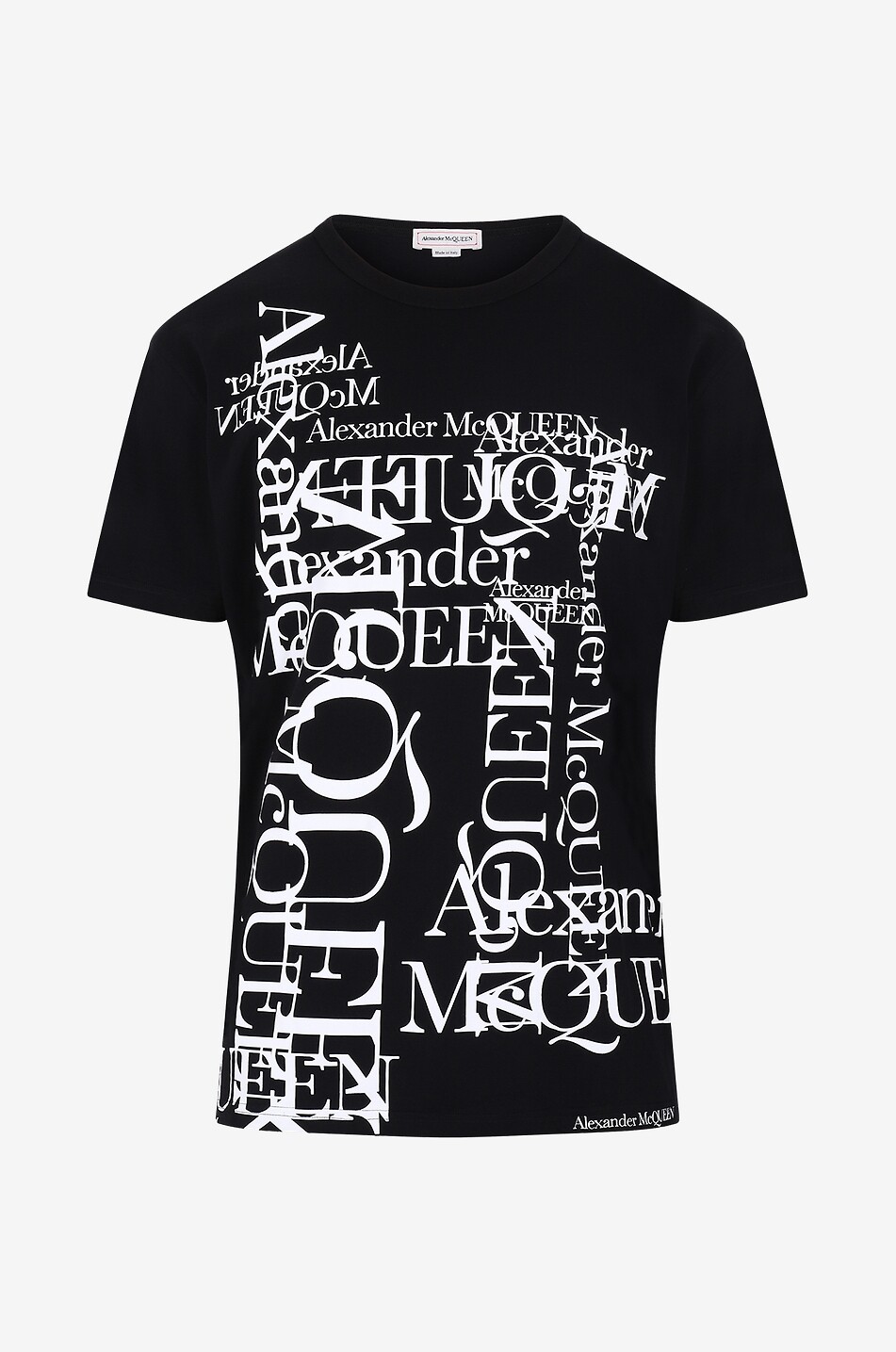 ALEXANDER McQUEEN Kurzarm-T-Shirt Multi Logos Herren SCHWARZ 1