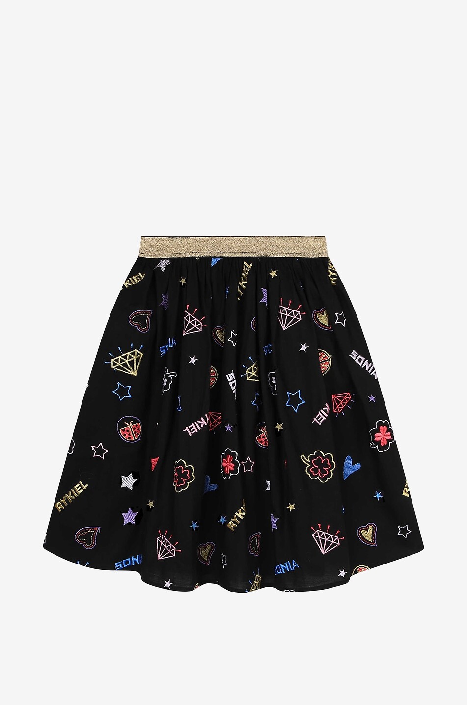 SONIA RYKIEL Jupe en viscose fille brodée Fille MULTICOLORE 3