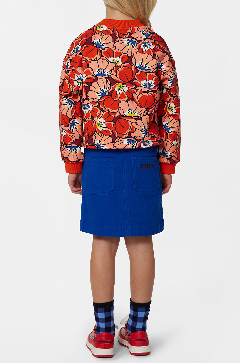 KENZO Mädchen-Sweatshirt aus Baumwolle Ikebana Cartoon Flower Mädchen BUNT 3