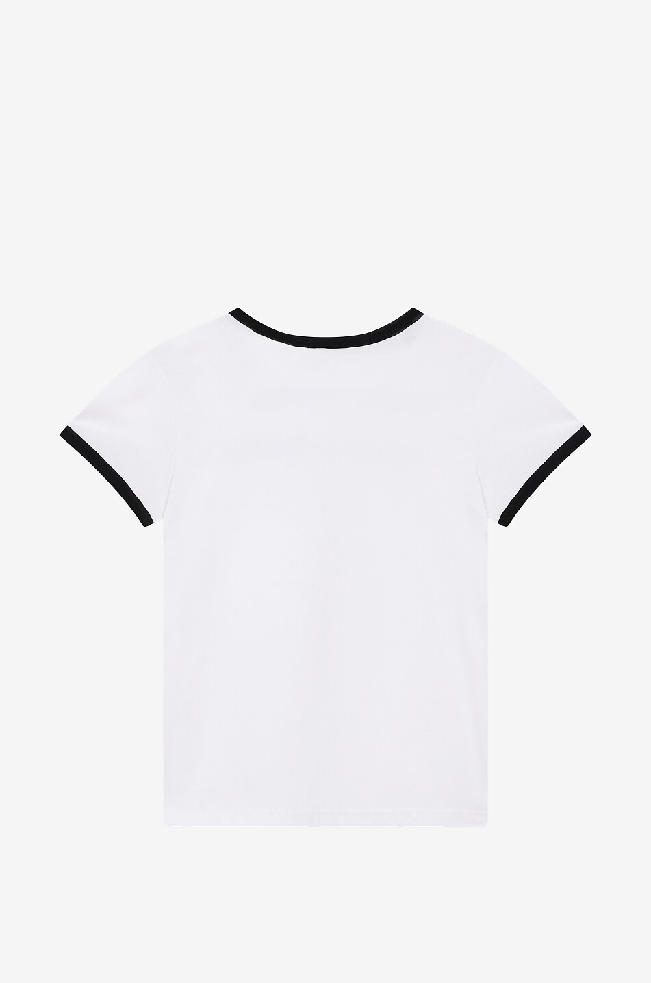 T shirt a manches courtes en coton fille brode logo