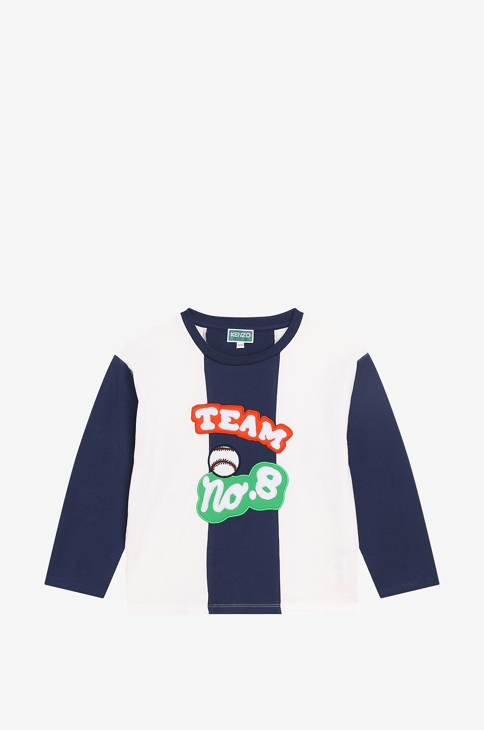 T-shirt à manches longues en coton garçon Kenzo Club