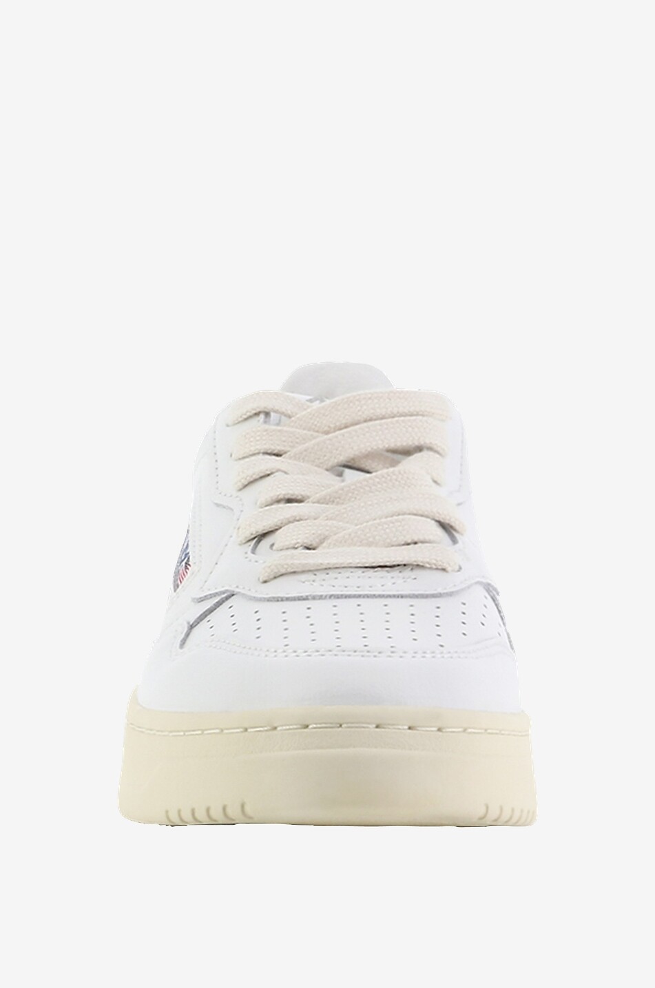 AUTRY Medalist low-top lace-up sneakers with pink accent Women WHITE 2