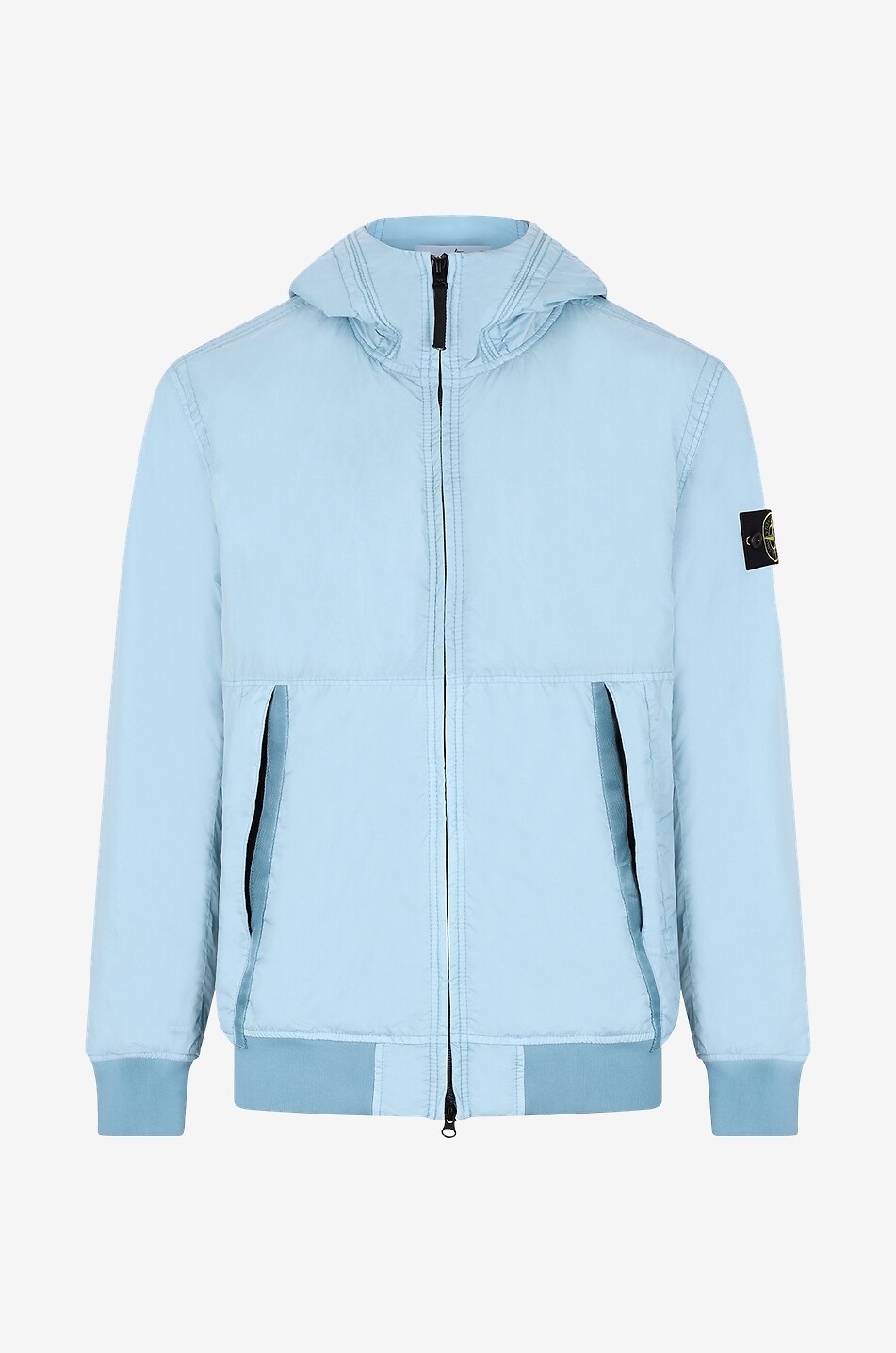 40823 Garment Dyed Crinkle Reps R-NW lightweight hooded padded jacket
