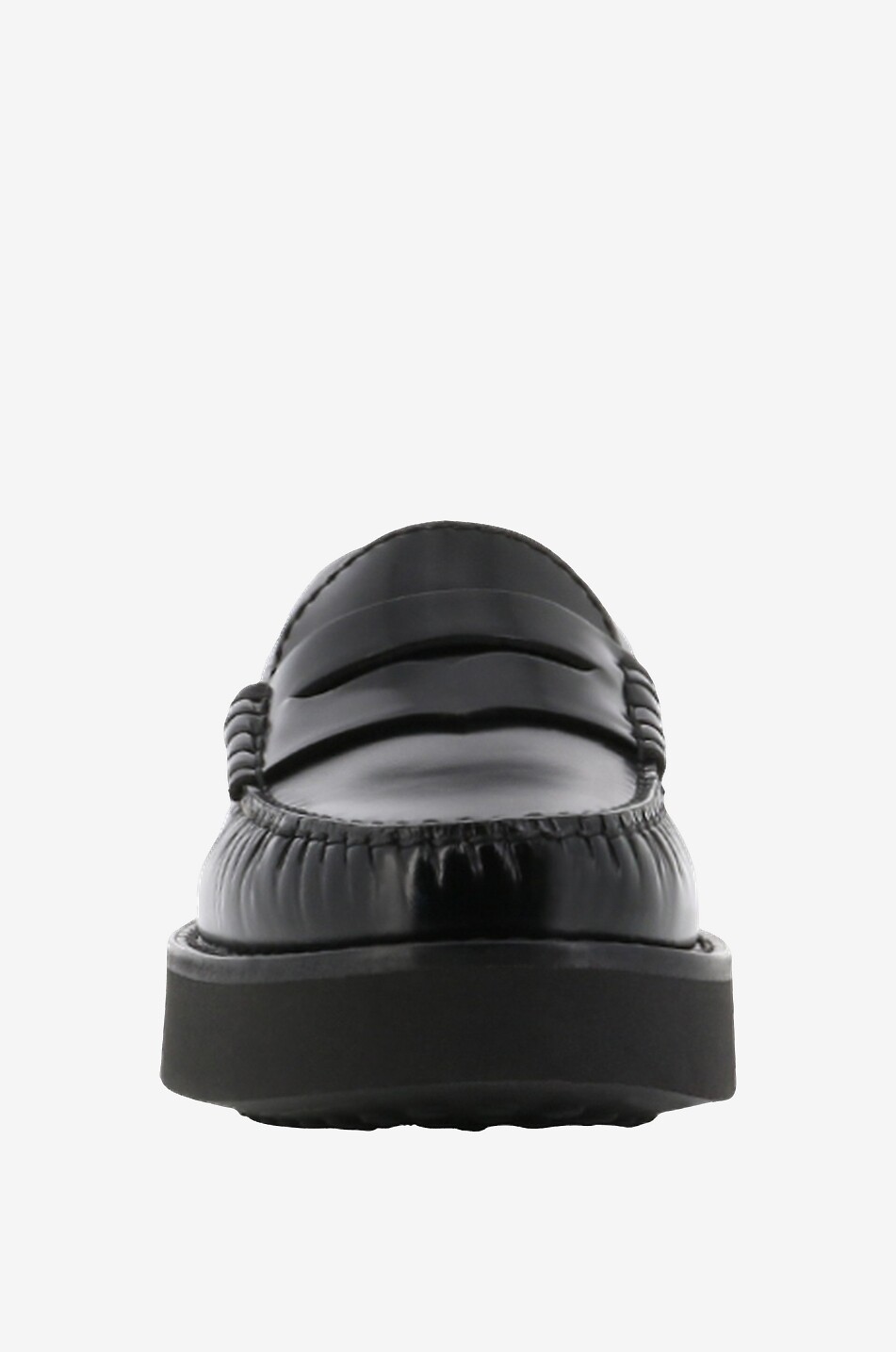 TOD'S Shiny platform loafers with Gommino detail Women BLACK 2