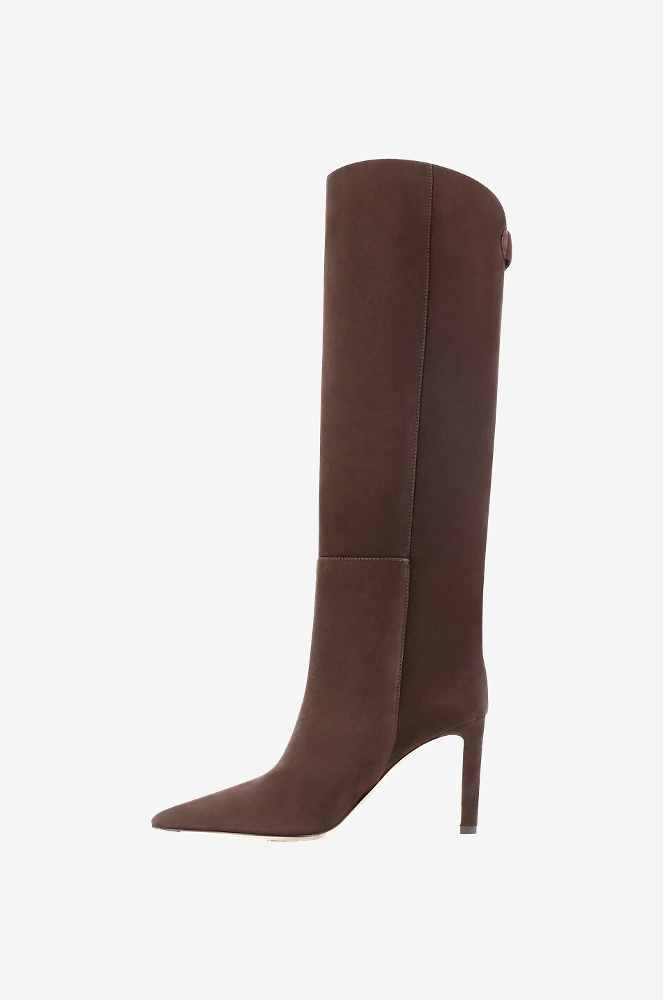 JIMMY CHOO Bottes à talon en daim Alizze 85 Femme MARRON 3