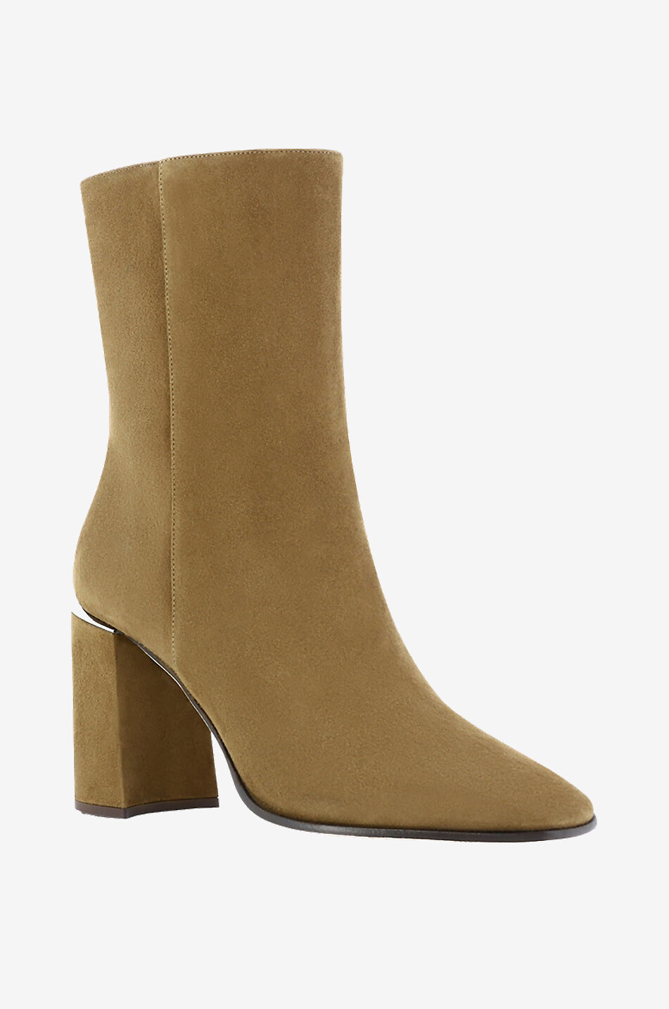 Loren 50 block heel suede ankle boots