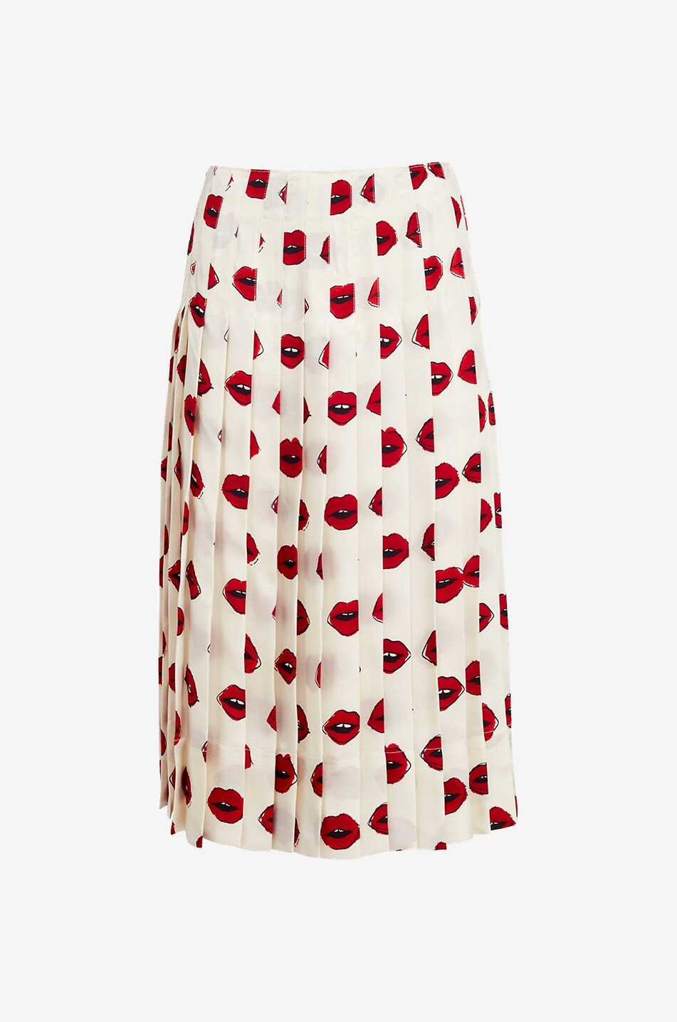 Tu red pleated skirt new arrivals