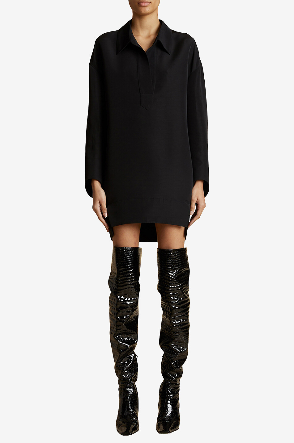 Weites Mini-Tunikakleid Kal