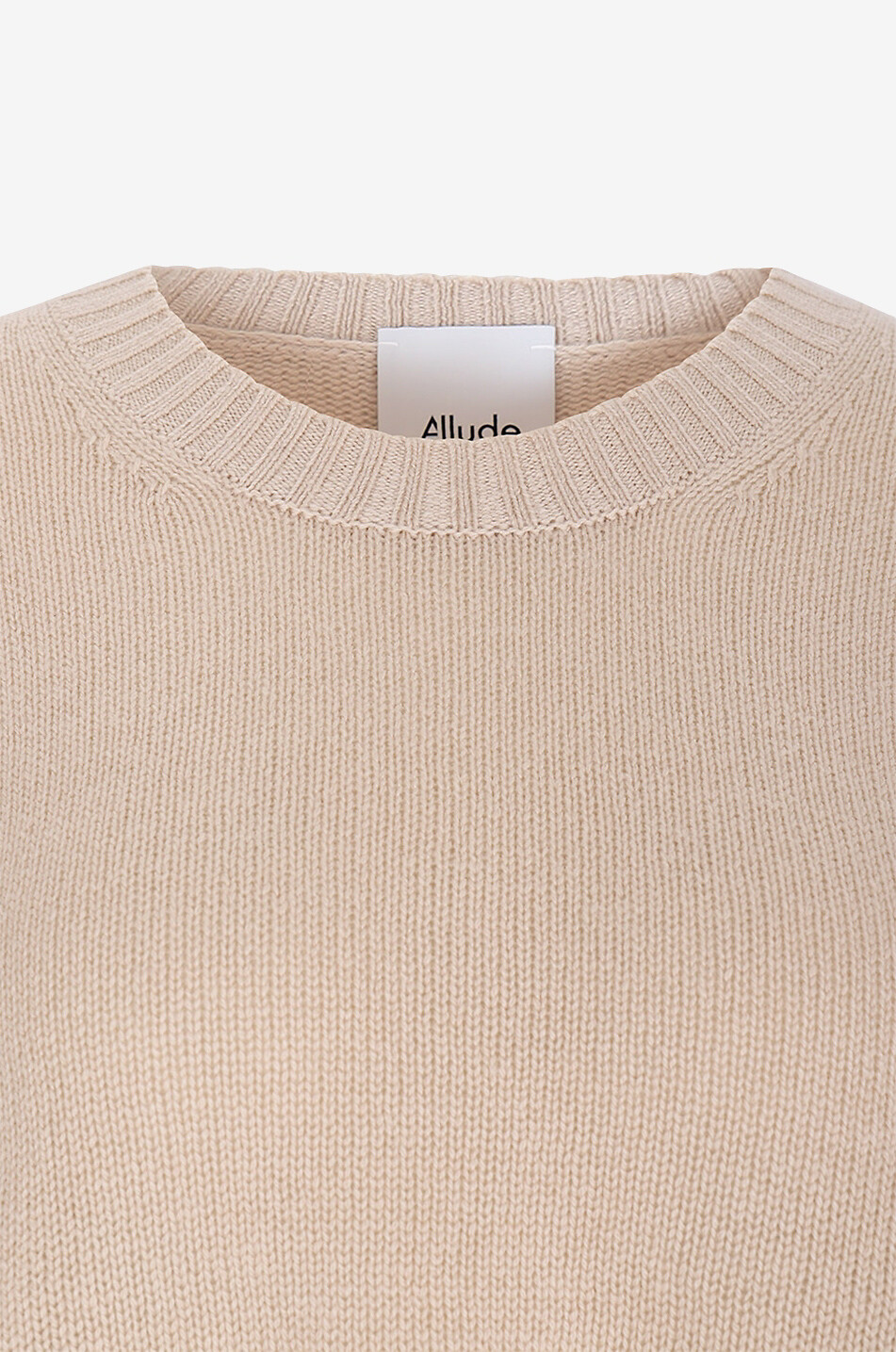 ALLUDE Weiter Pullover mit Rundhalsausschnitt aus Kaschmir Damen BEIGE 3