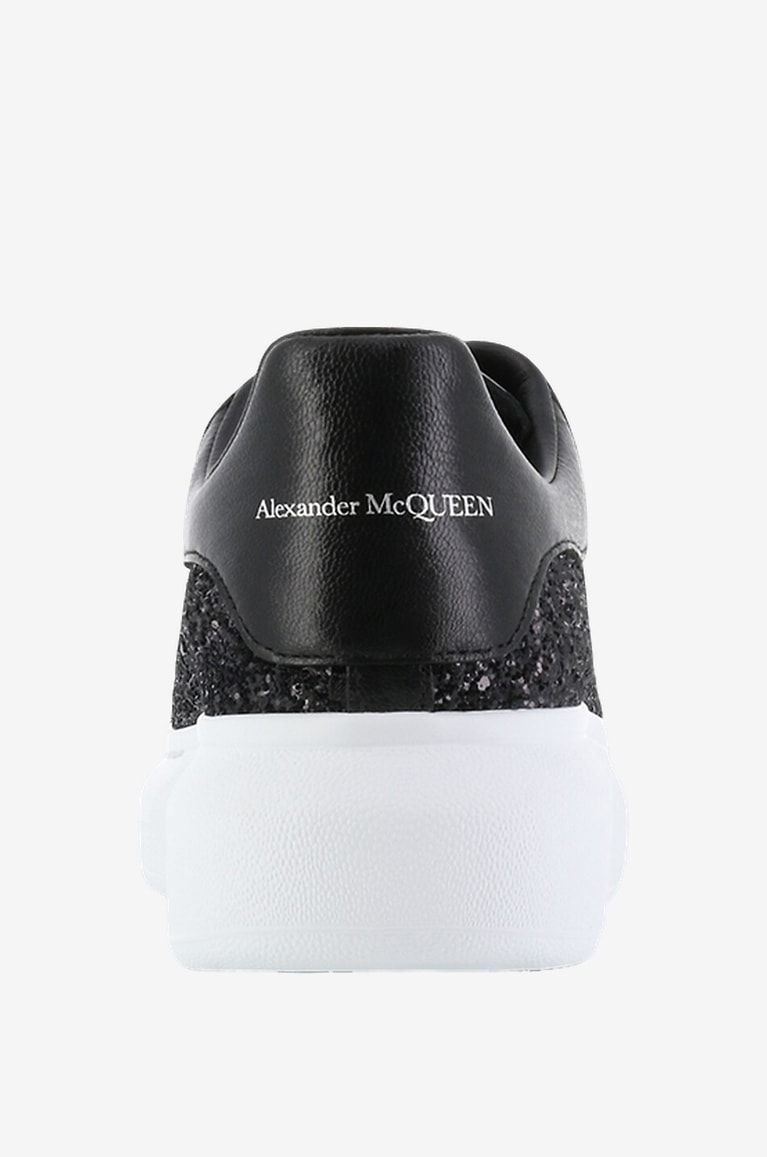 Mcqueen Scarpe Nere Brillantini Sneakers Alexander Alexander