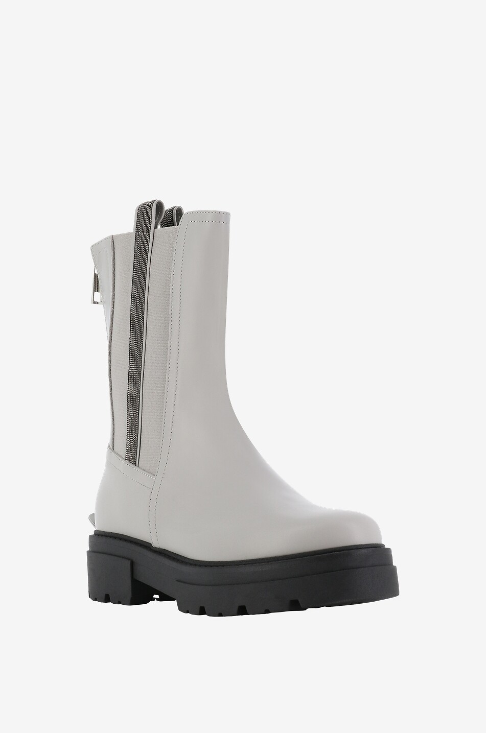 Bottines chelsea ornées de perles scintillantes