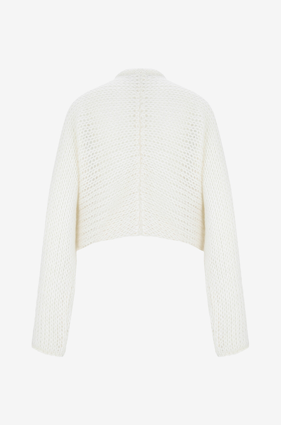 FORTE FORTE Cardigan cache-coeur en mohair Femme BLANC 2