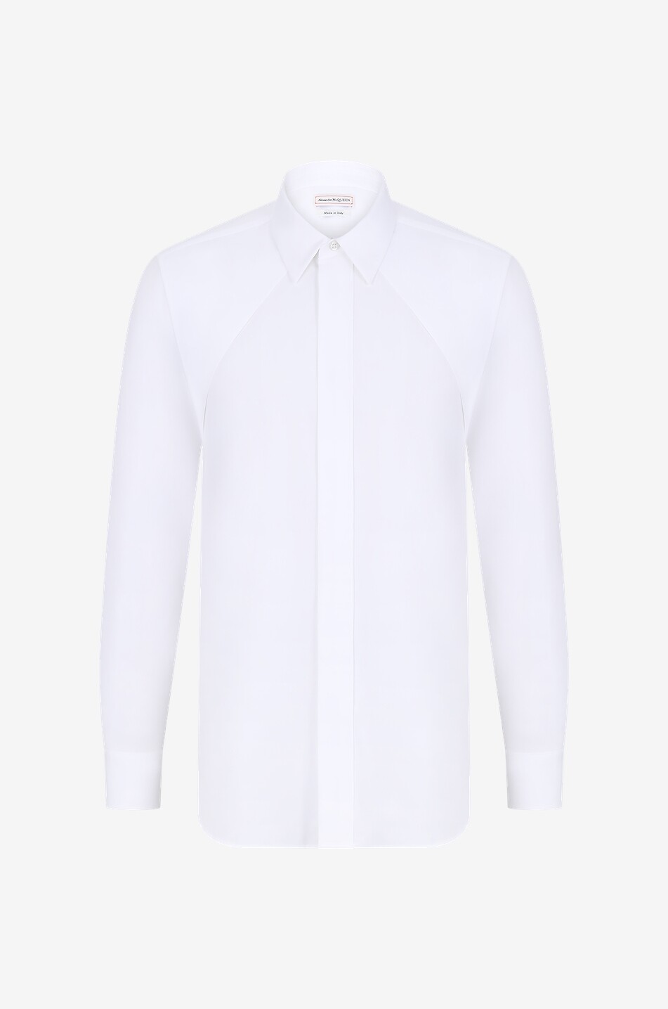 Pleat detail poplin shirt