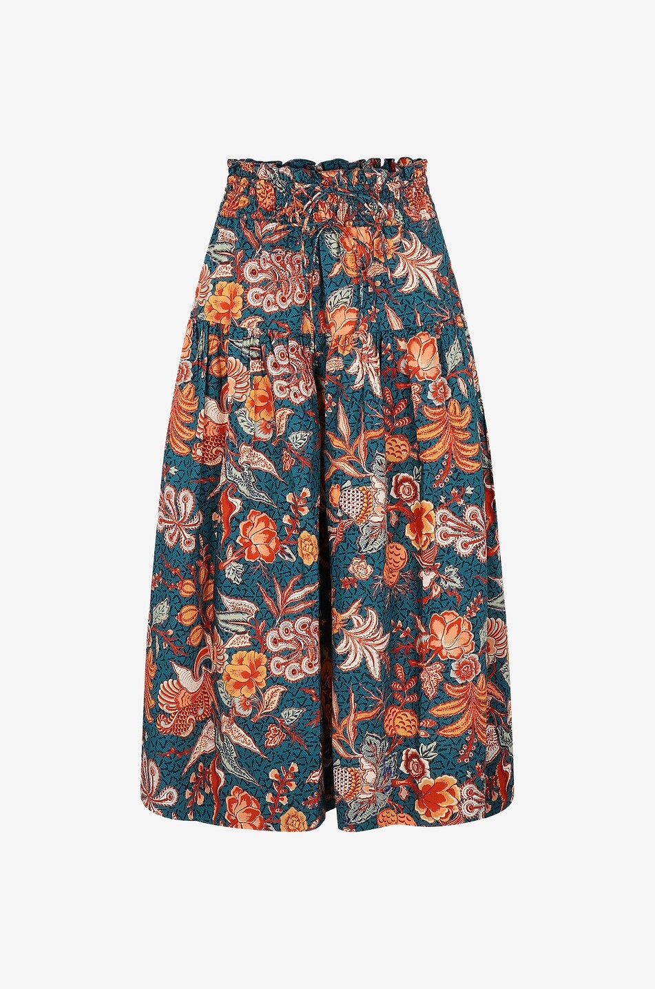 Rock aus geblümter Baumwolle Kyra