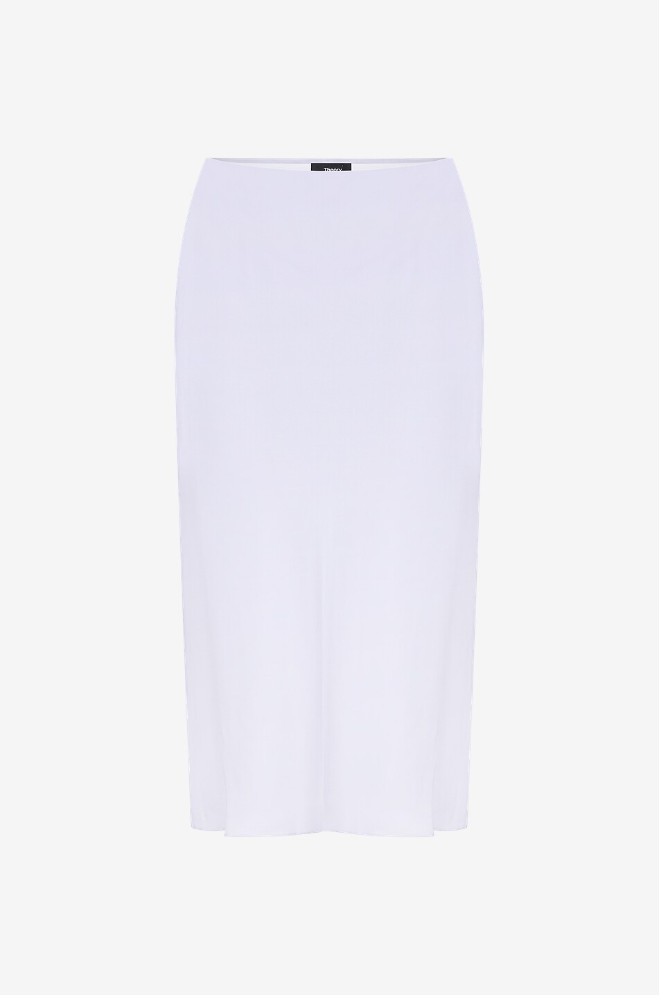 Silk midi skirt
