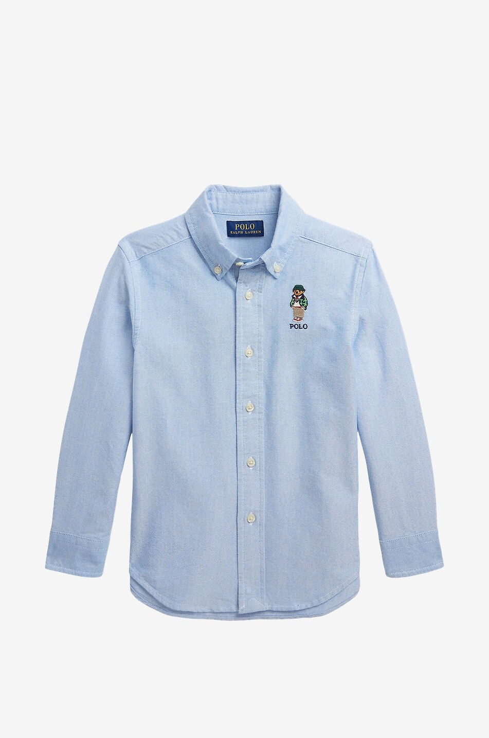 Jungenhemd aus Oxfort-Baumwolle Polo Bear