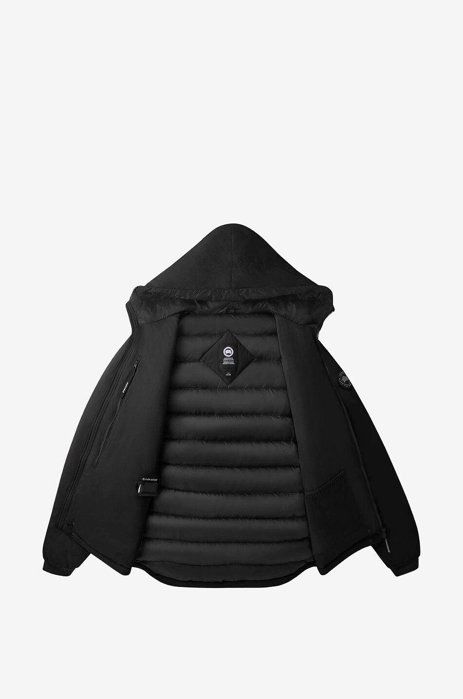 CANADA GOOSE Lodge Black Label hooded down jacket Men BLACK 2