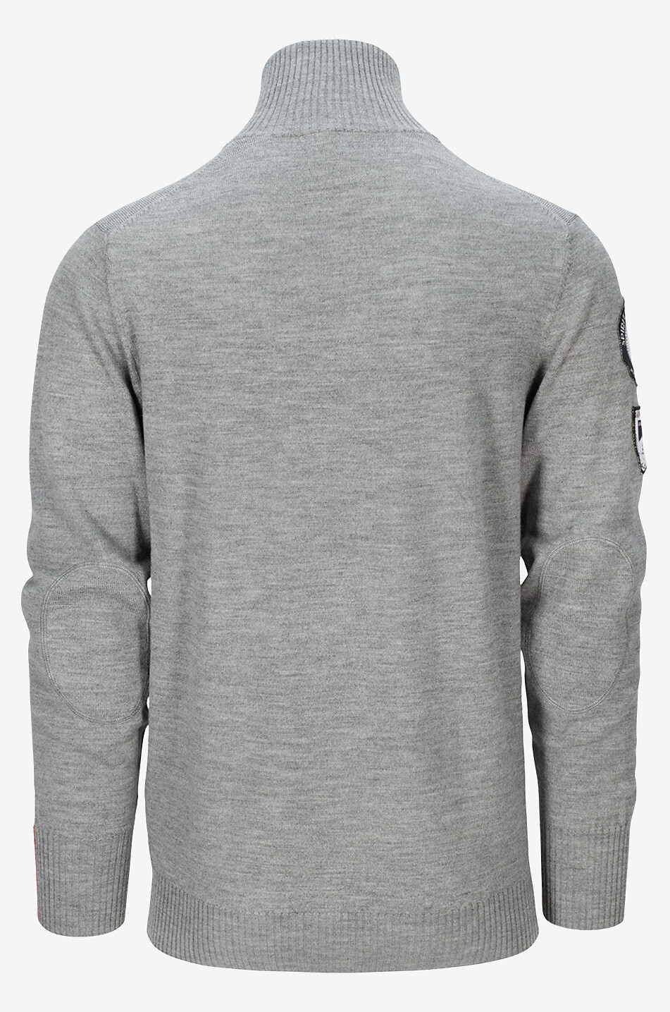 AMUNDSEN Peak M half-zip stand-up collar jumper Men LIGHT GREY 5