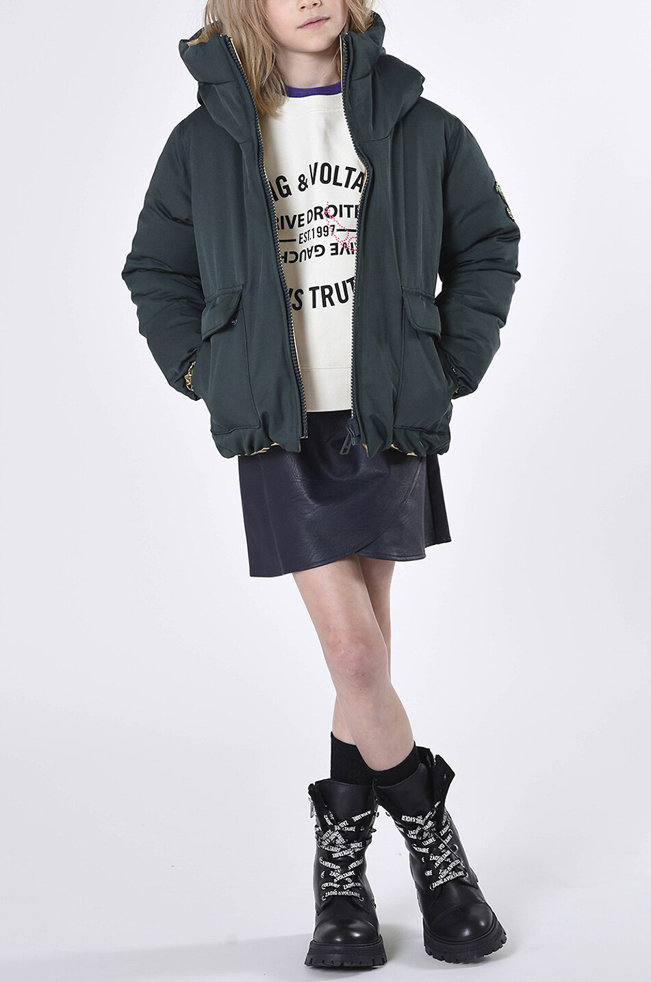 Sweat-shirt fille en coton Boston Teams