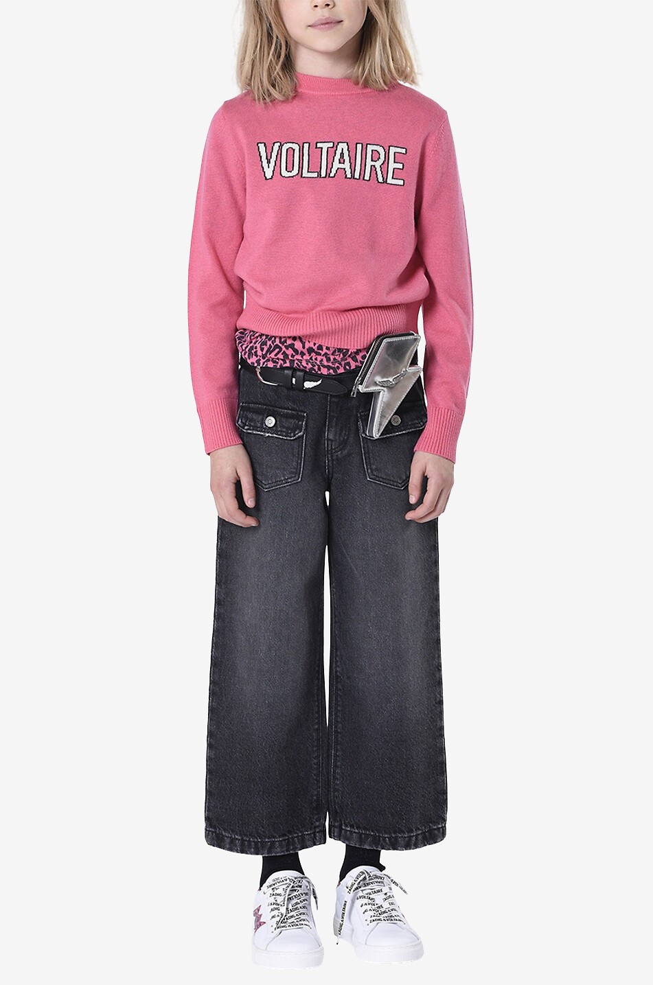 Mädchen-Sweatshirt aus Wolle und Kaschmir London Sounds