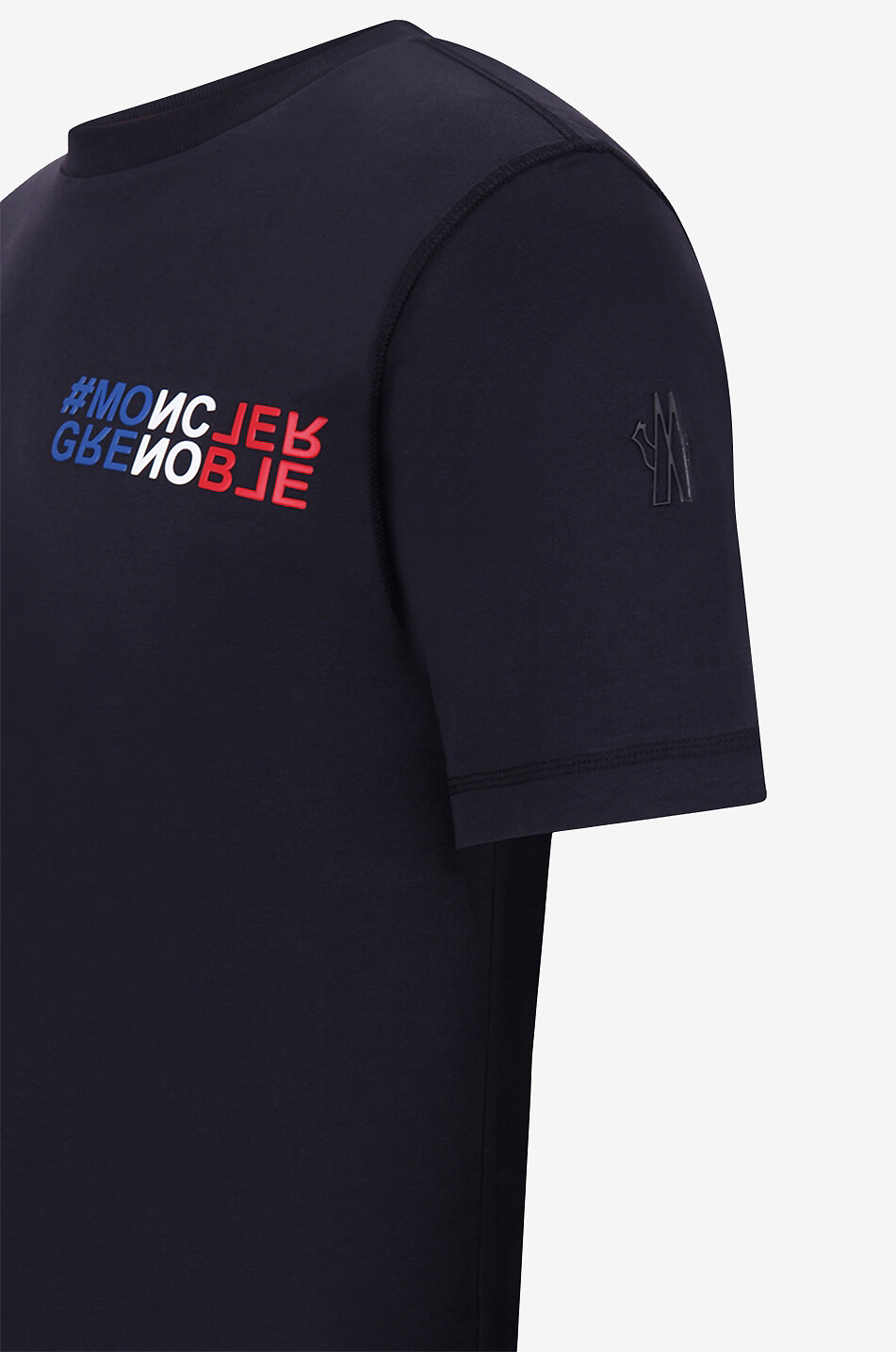 MONCLER GRENOBLE T-shirt épais à manches courtes motif logo Homme BLEU 3