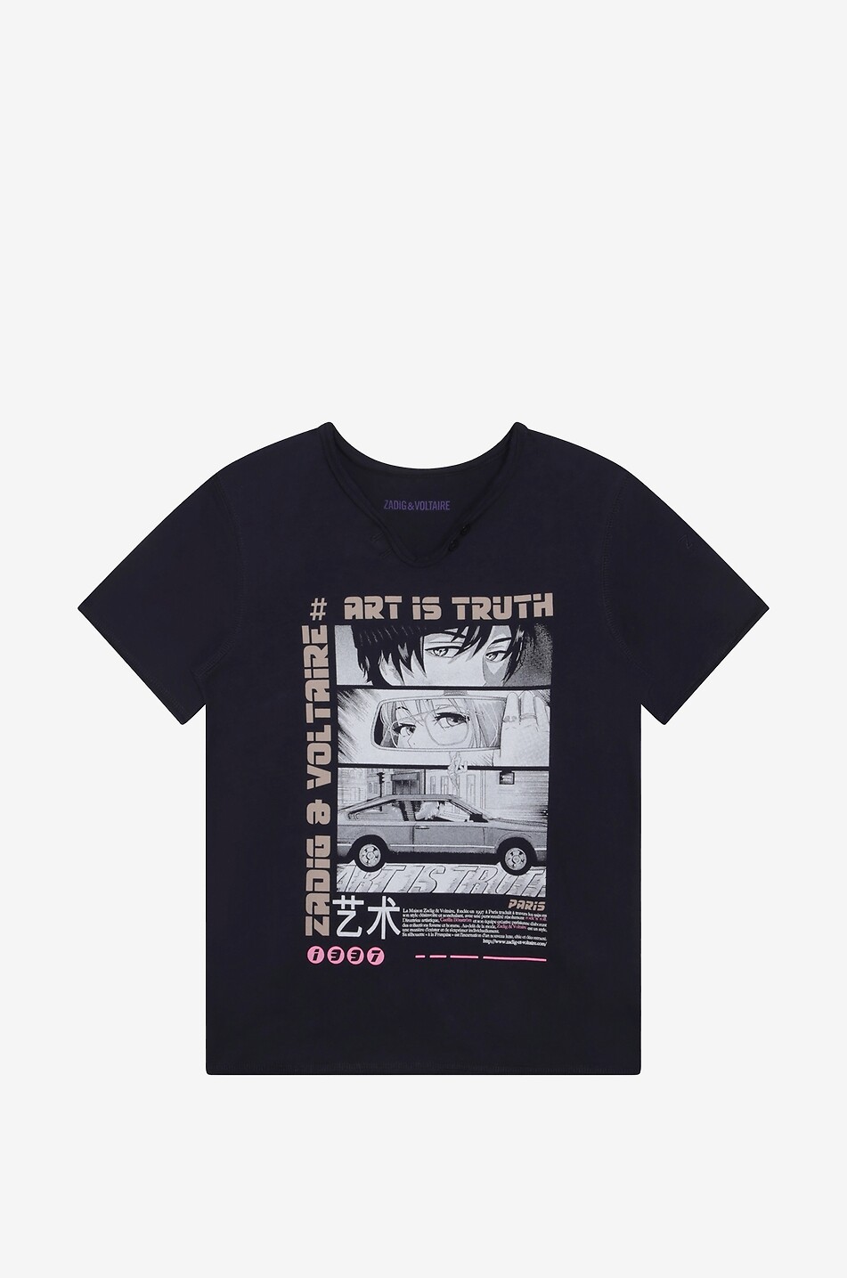 Jungen-T-Shirt aus Baumwolle Paris Manga