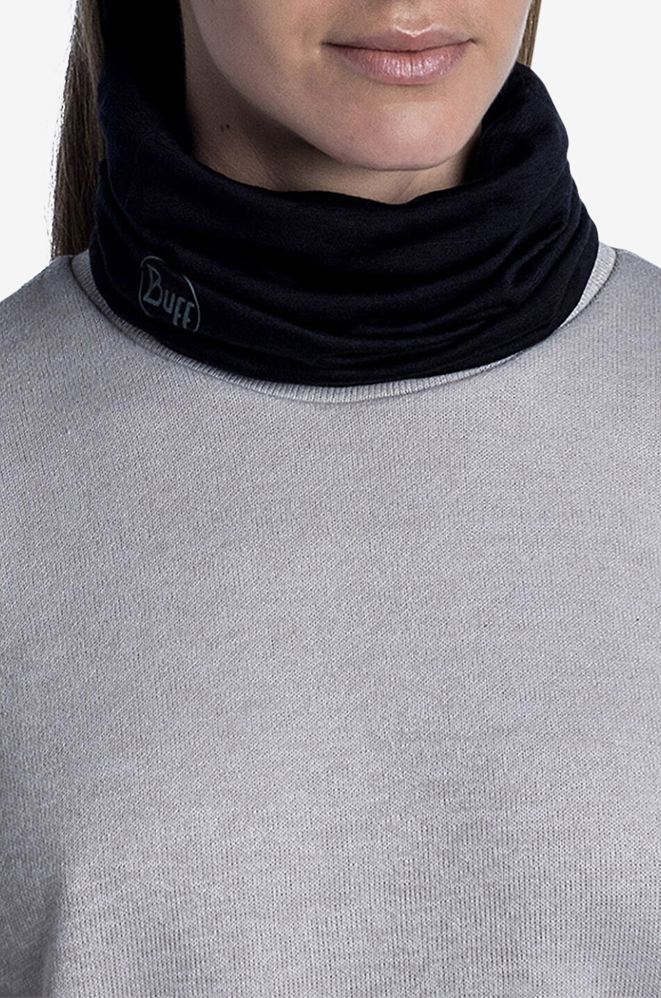 BUFF Herren-Halsband aus Wolle Herren SCHWARZ 4