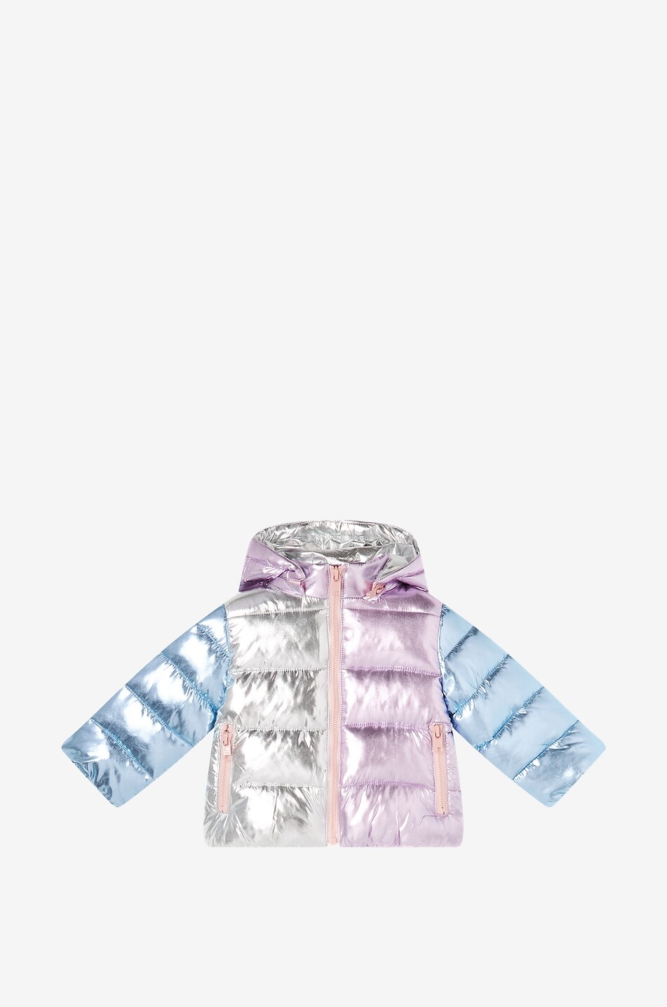 Baby-Metallic-Colourblock-Steppjacke