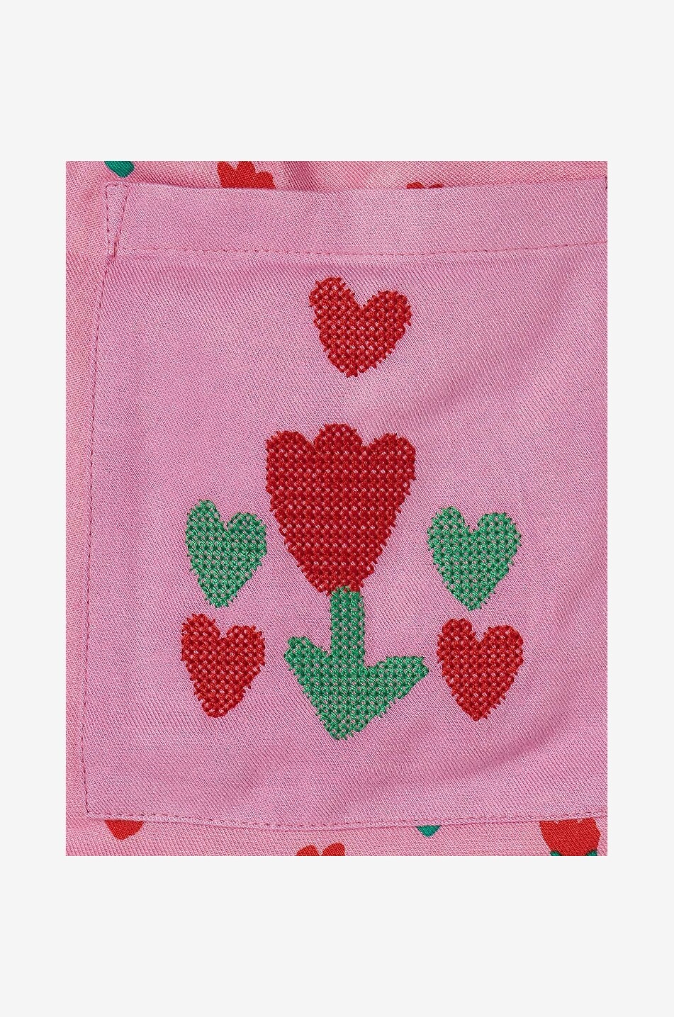 Minijupe fille imprimée et brodée Tulip