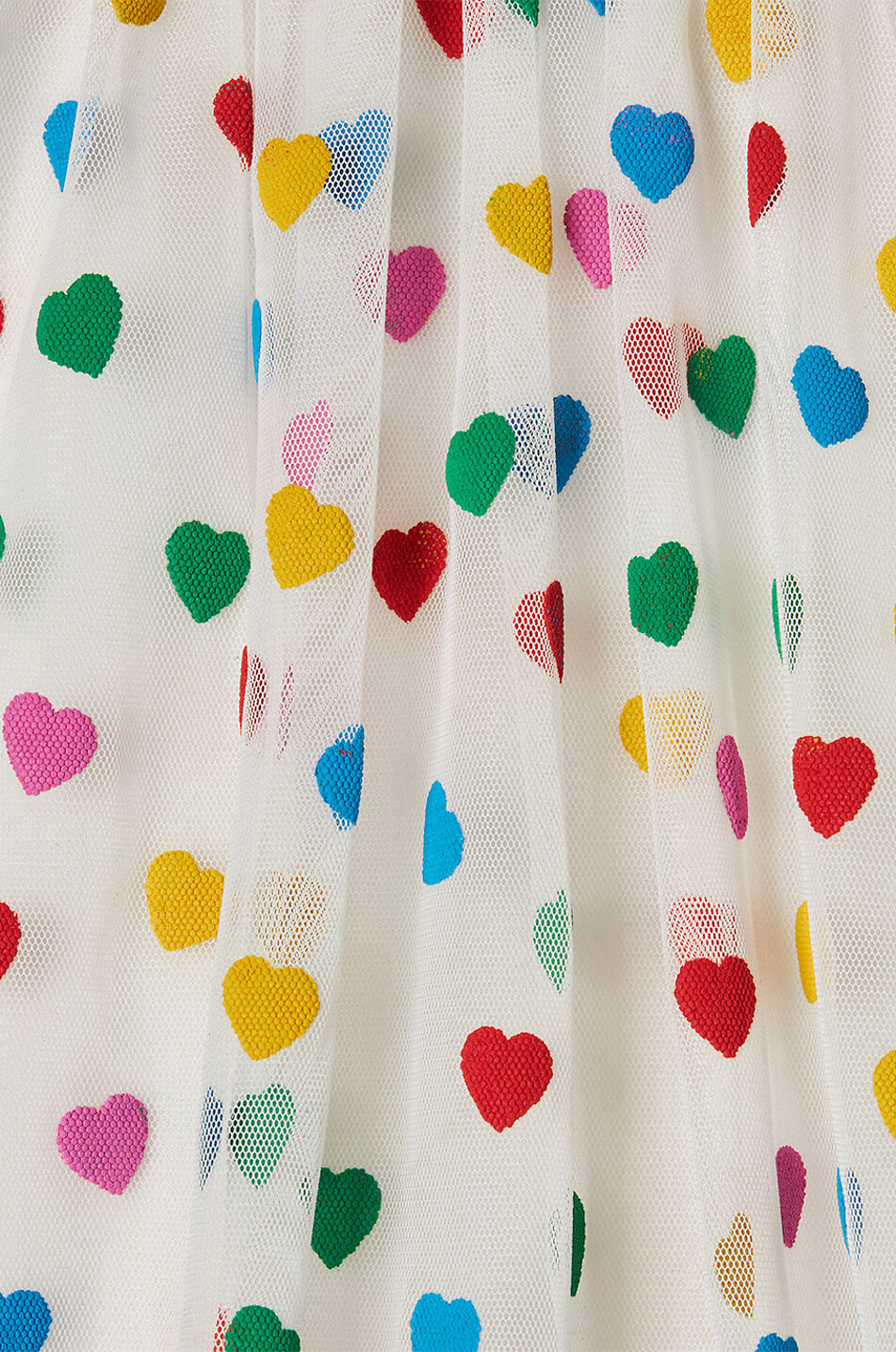 STELLA McCARTNEY KID Rainbow Hearts baby jersey and tulle dress Baby MULTI COLOURED 2