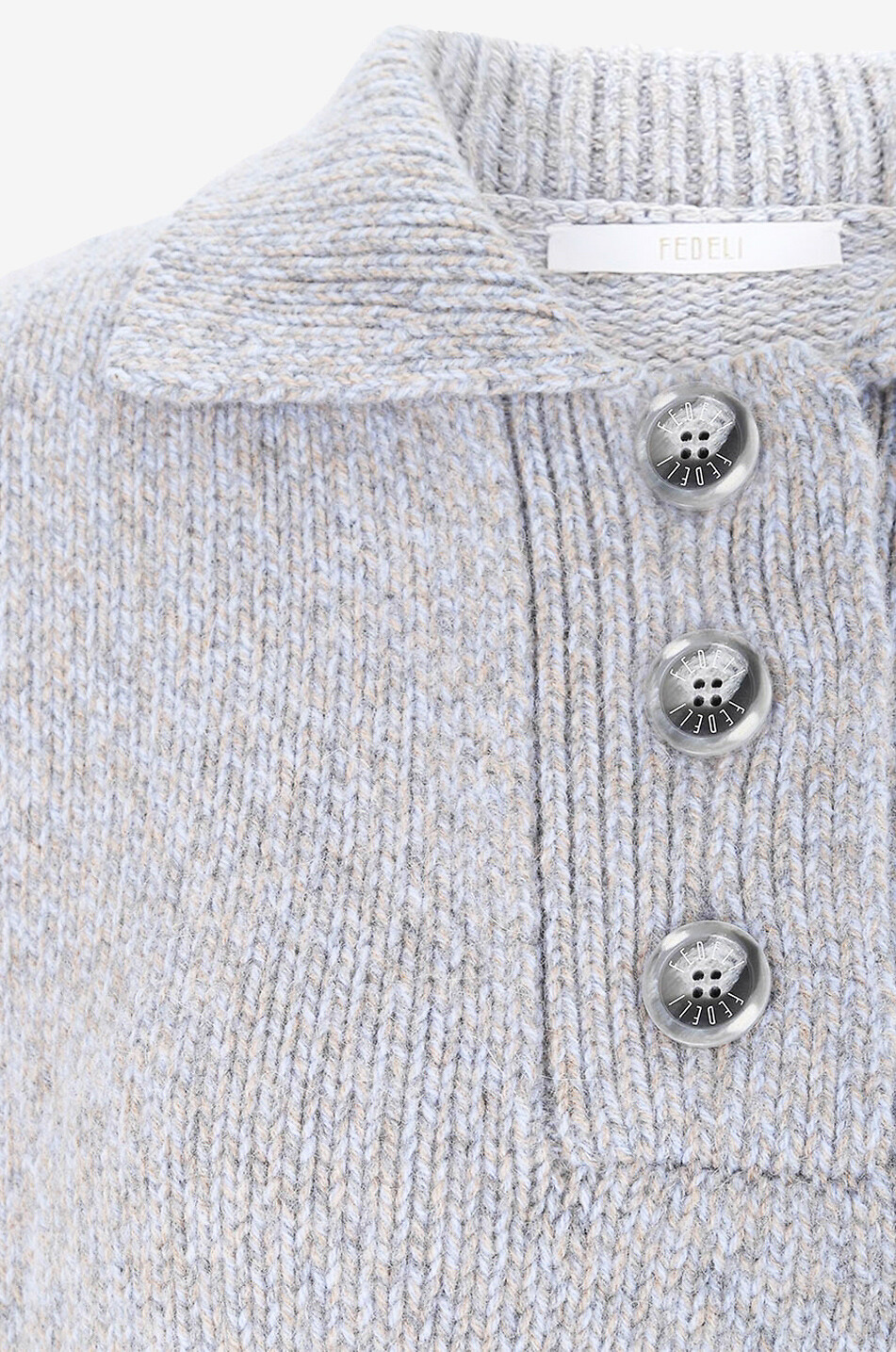FEDELI Pullover mit Polokragen aus Wolle Patricia Damen BUNT 3