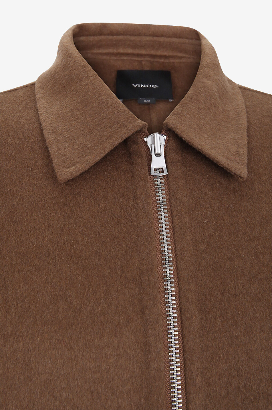 VINCE Jacke mit Reissverschluss aus recycelter Wolle Herren BRAUN 6