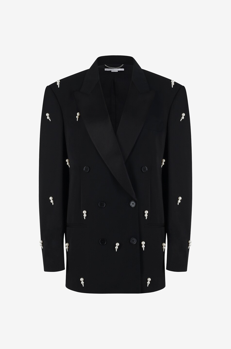Pearl embroidered tuxedo spirit oversize blazer
