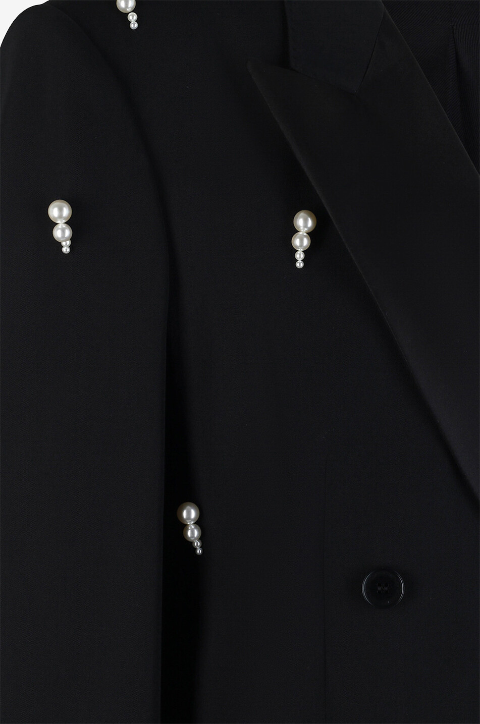 Pearl embroidered tuxedo spirit oversize blazer