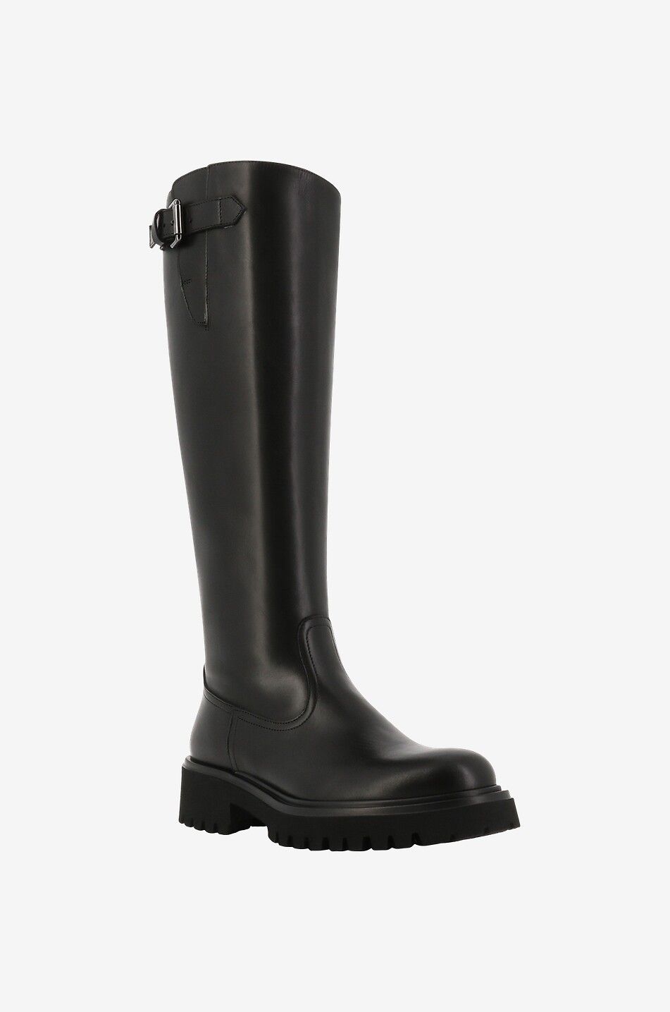 Black flat riding boots online