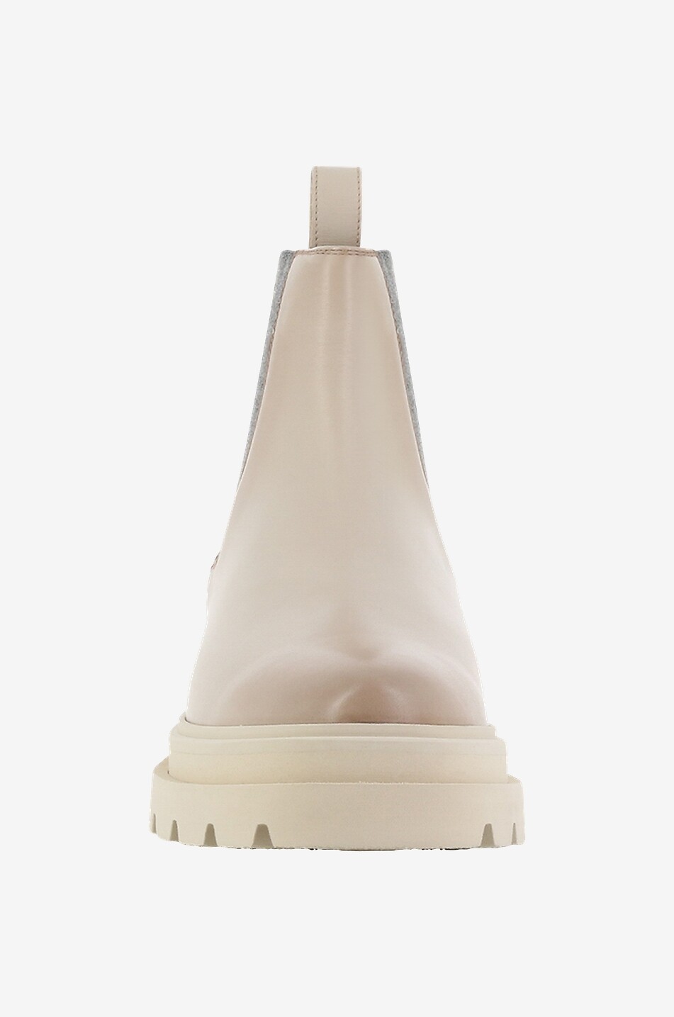Bottines chelsea en cuir lisse