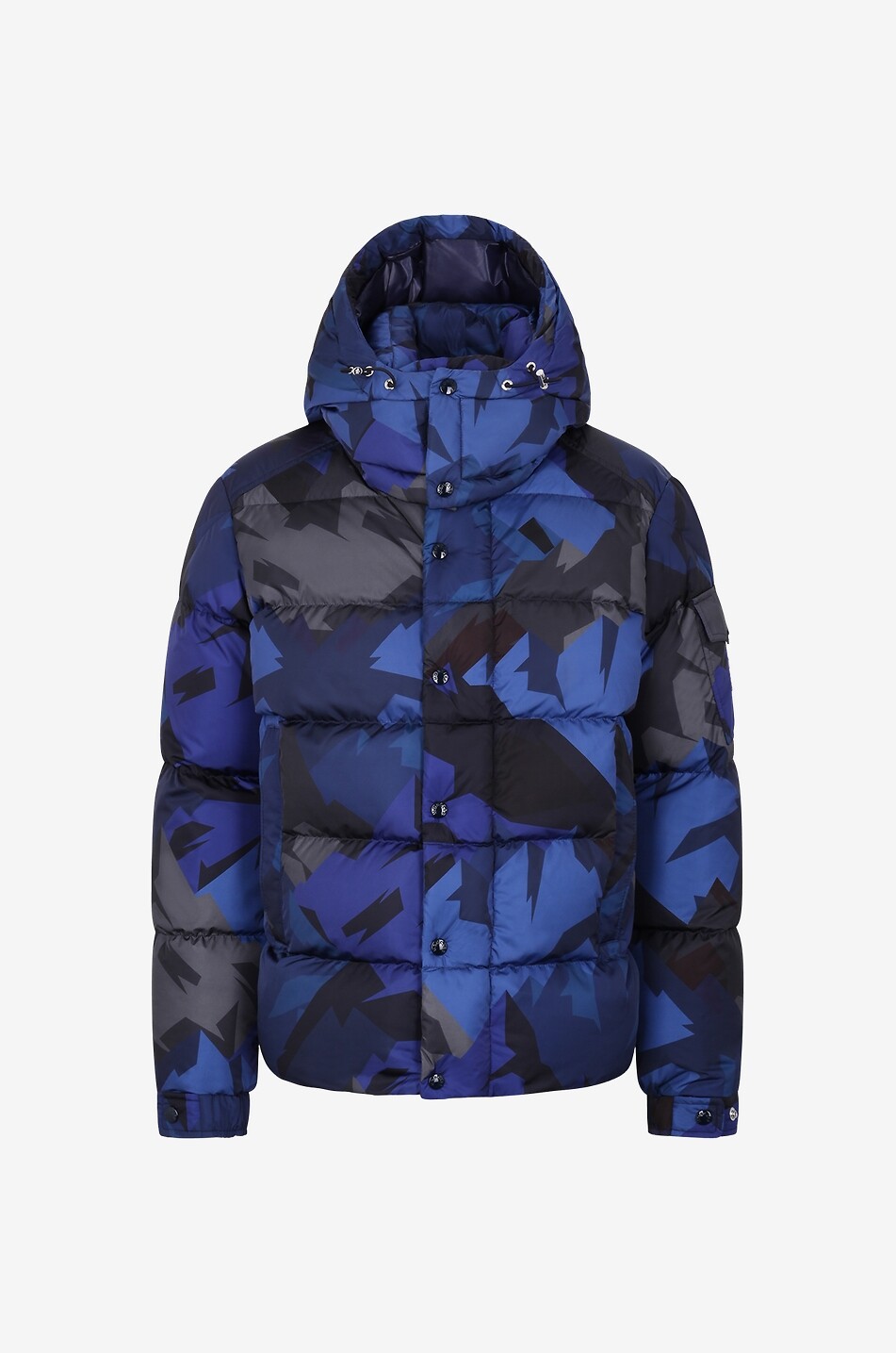 Mosa camouflage patterned down jacket