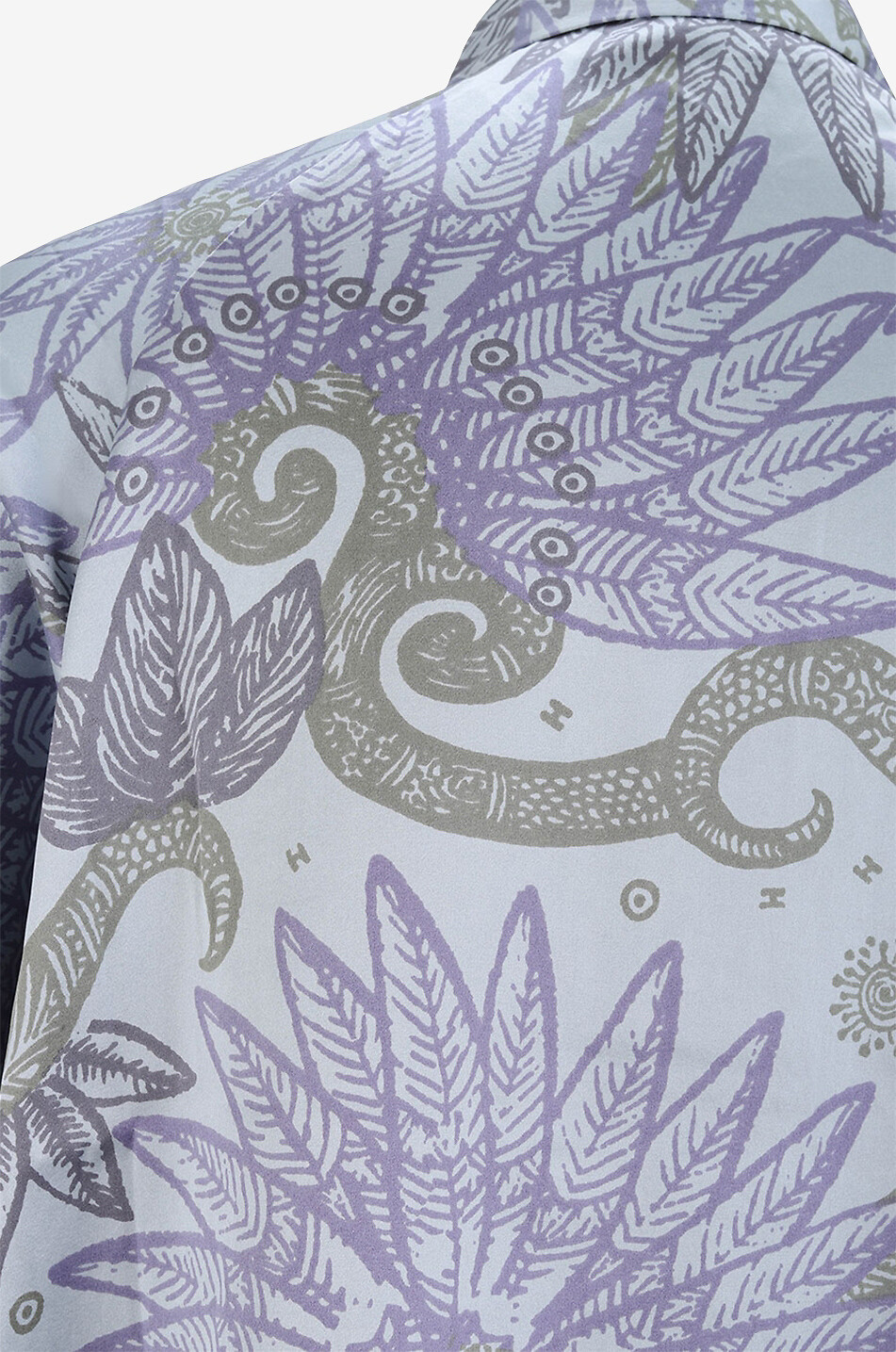 Chemise en satin de soie imprimé Fineta