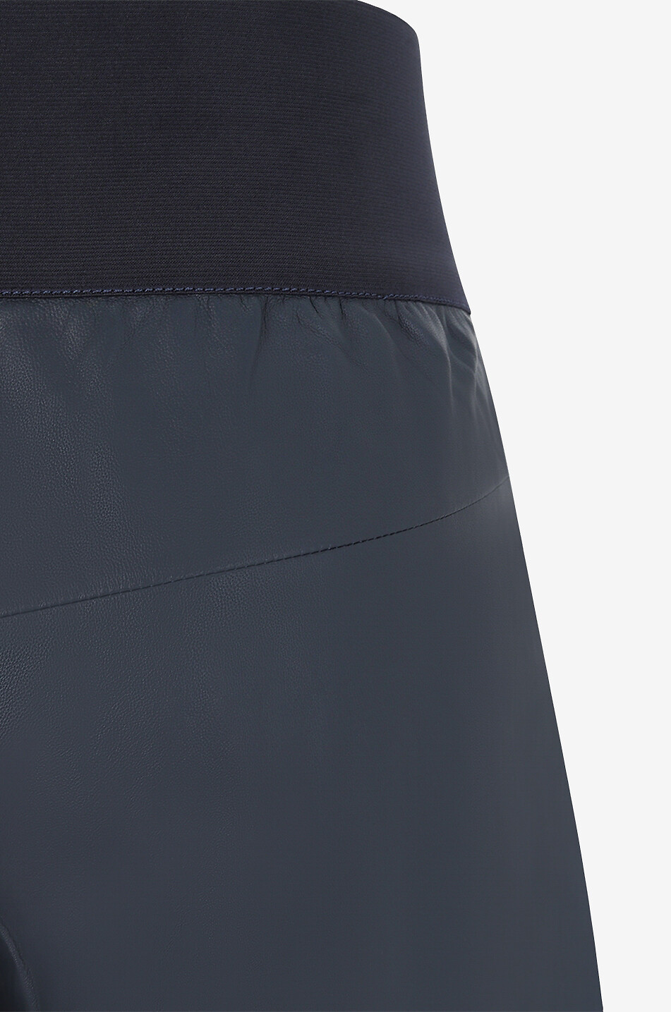 HEMISPHERE High-rise wide-leg nappa leather trousers Women BLUE 3