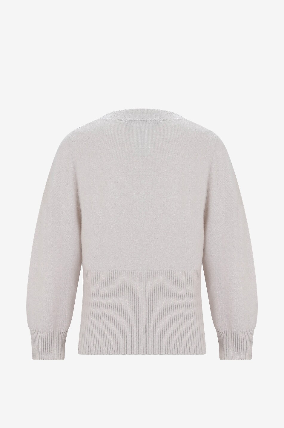 Kaschmirpullover mit glitzerndem Stehkragen und Raglanärmeln