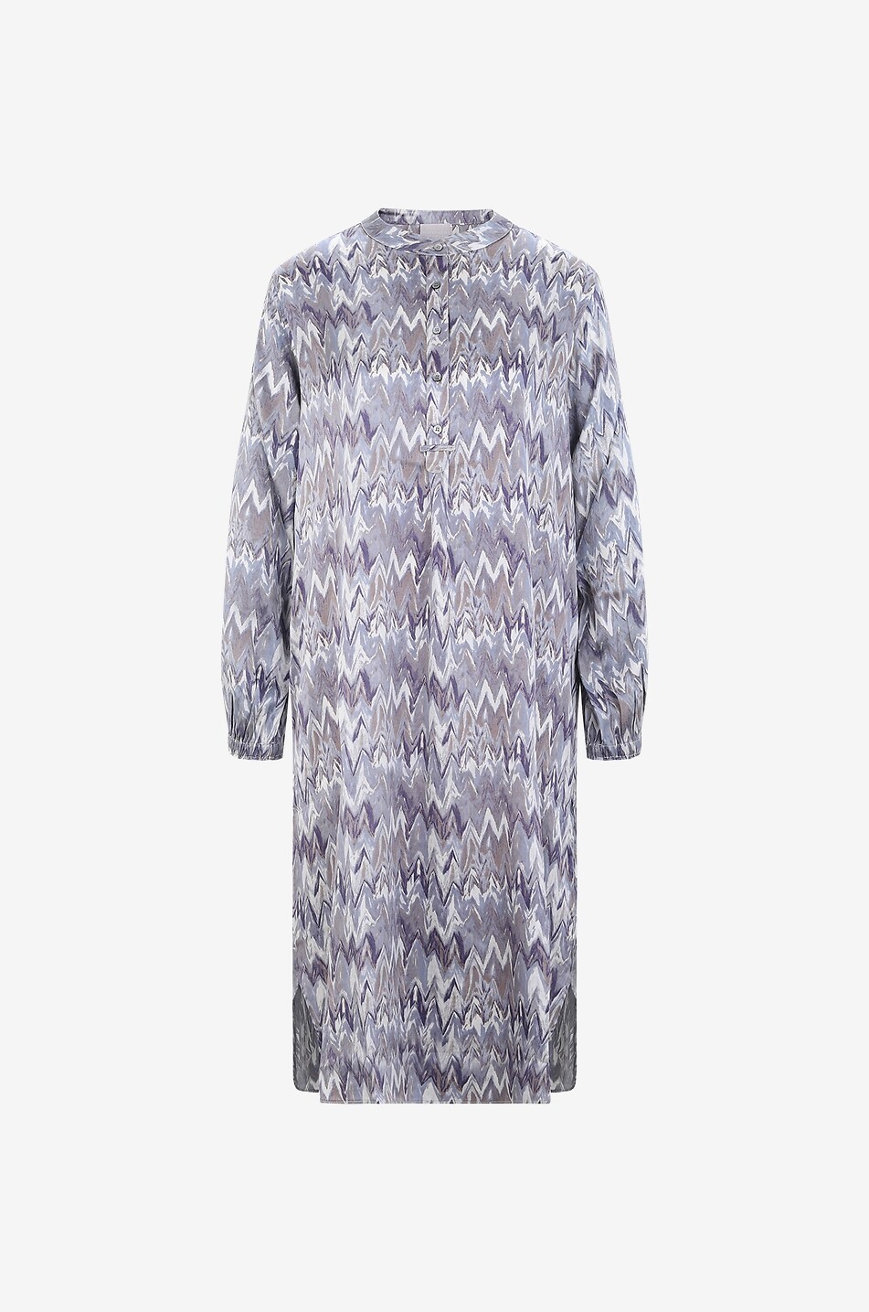 HEMISPHERE Ferosa zigzag patterned satin tunic dress Women MULTI COLOURED 1