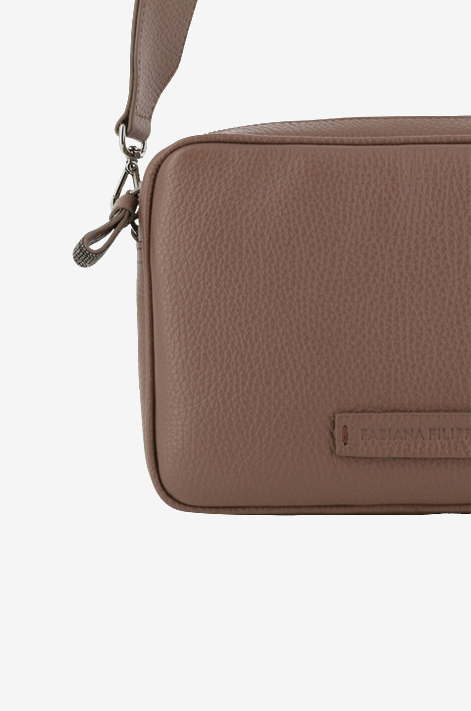 FABIANA FILIPPI Wandelbare Tasche aus genarbtem Leder Damen HELLBRAUN 5