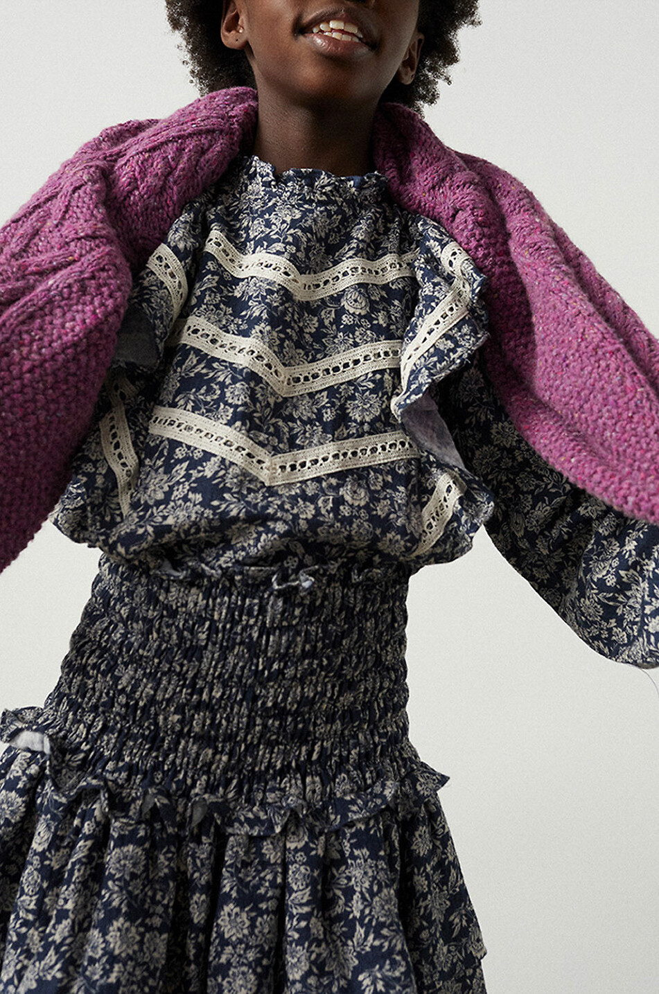 Jupe pour fille en coton Adelaine
