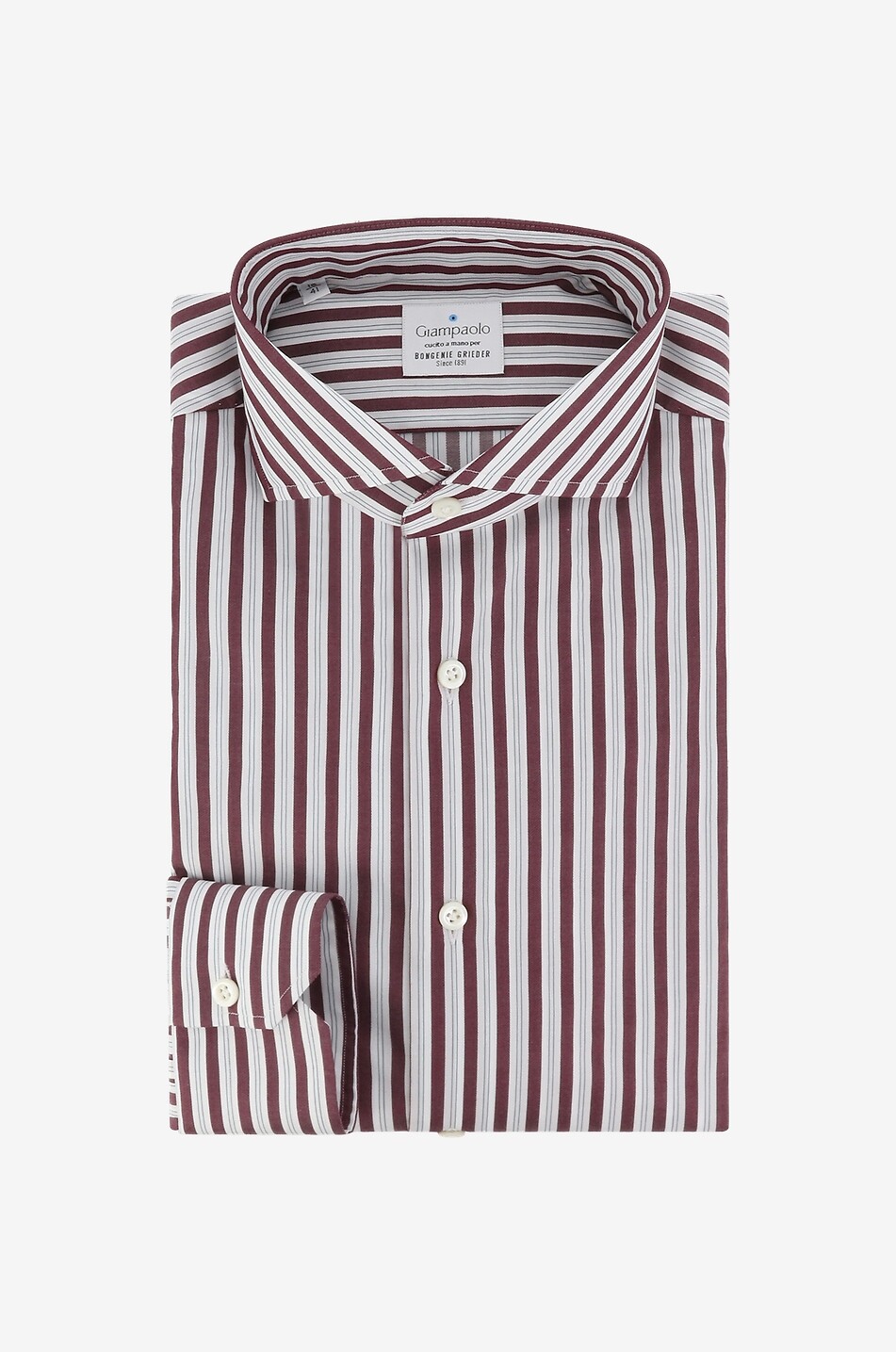 Langärmeliges Hemd aus Baumwolle mit Streifen