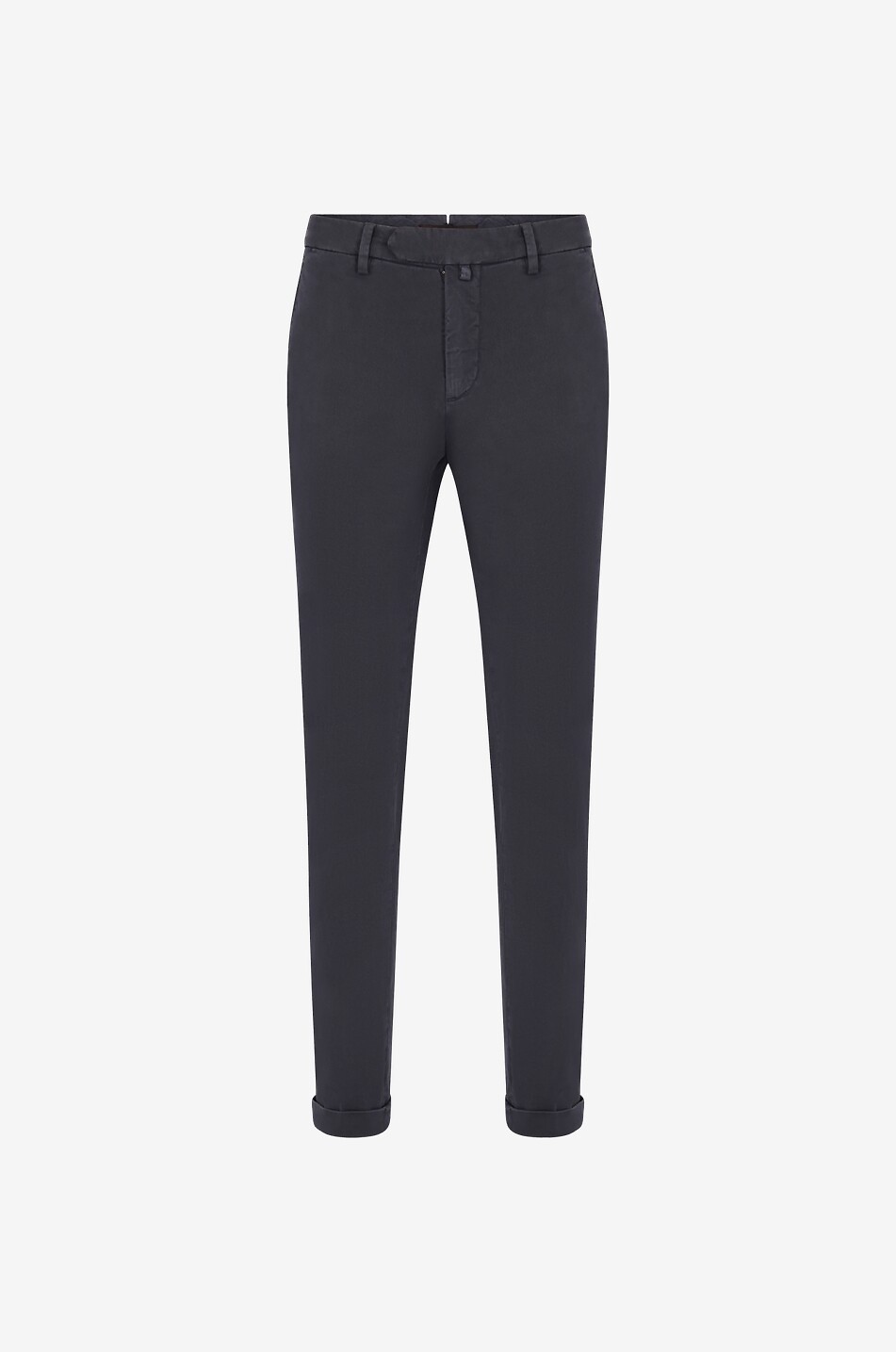 B SETTECENTO Pantalon chino en coton mélangé Homme GRIS MOYEN 1