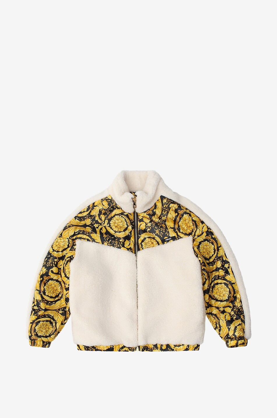 Kinder-Materialmix-Jacke Barocco Teddy