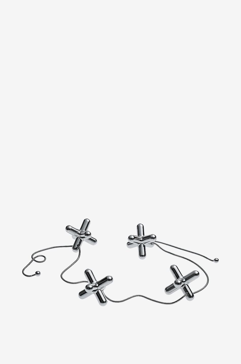 ALESSI Verstellbarer Topfuntersetzer GCH01 Trivet Haus BUNT 1