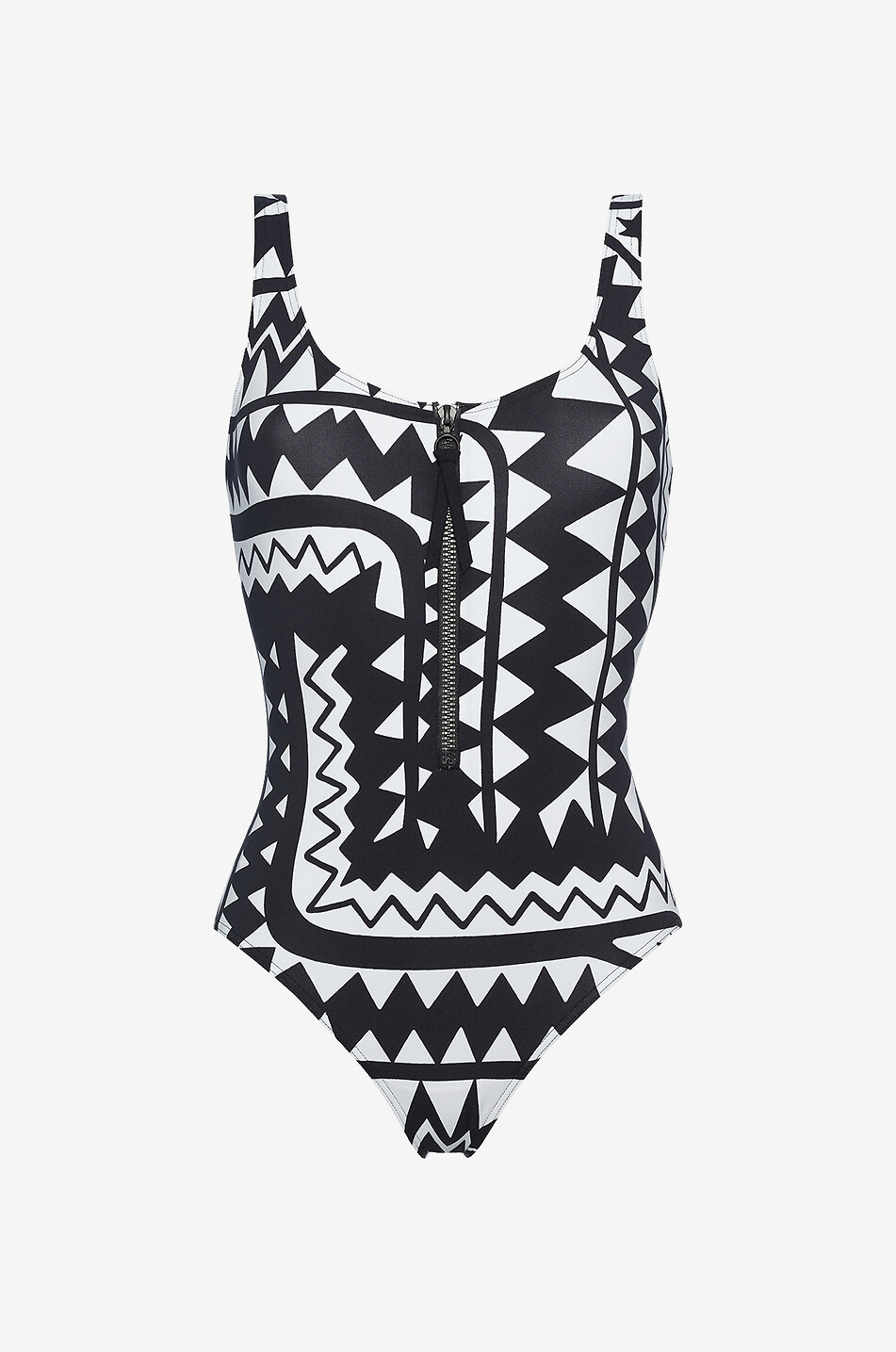 Maillot de bain zippé imprimé Tipi