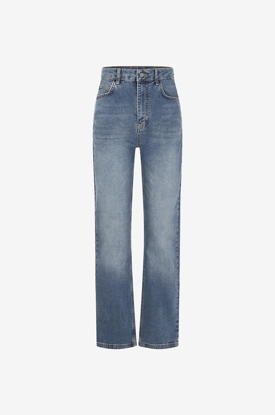 Schmale gerade Jeans mit hoher Taille Benito