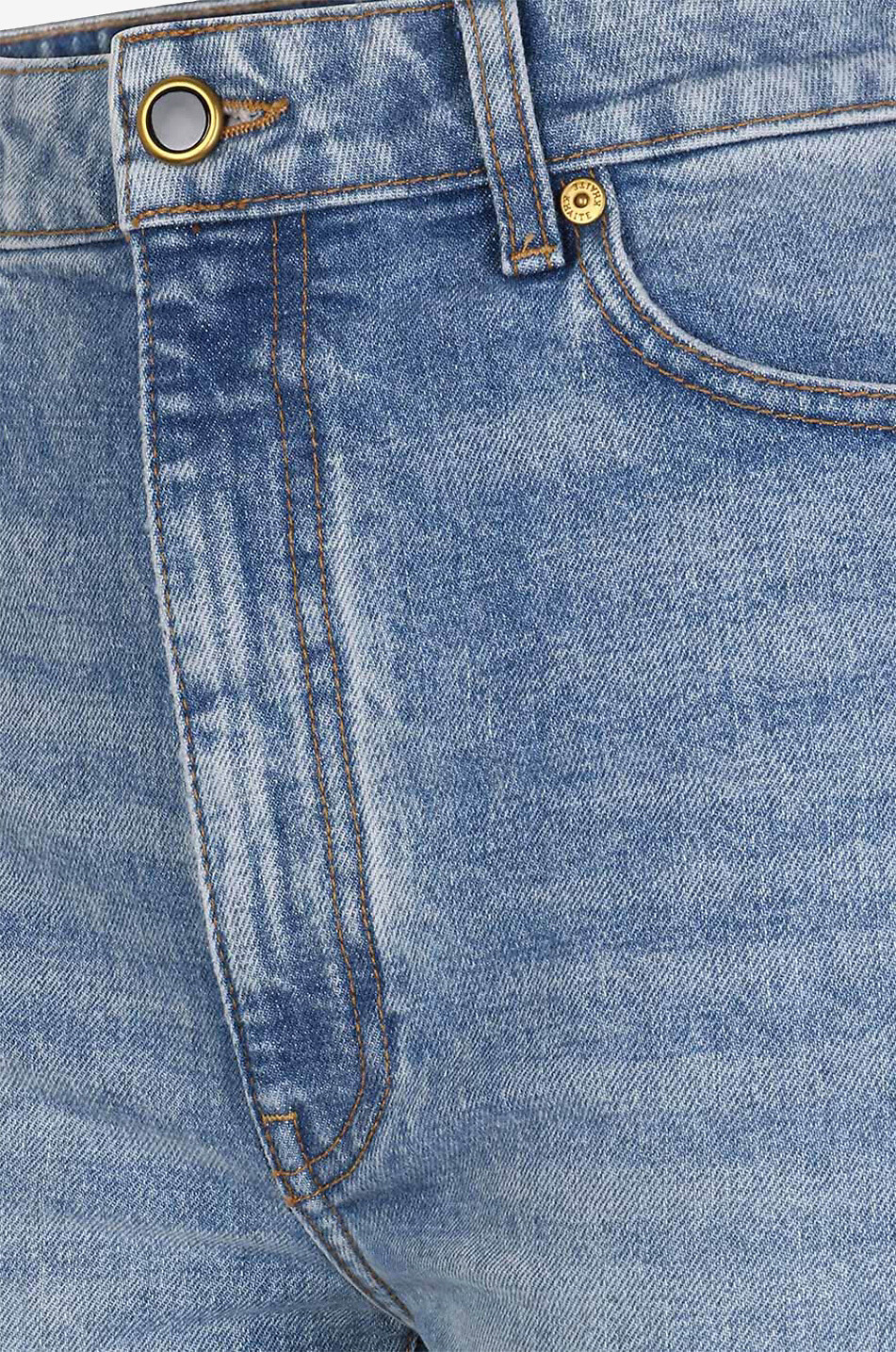 KHAITE The Abigail Straight cropped high-rise straight-leg jeans Women BLUE 3